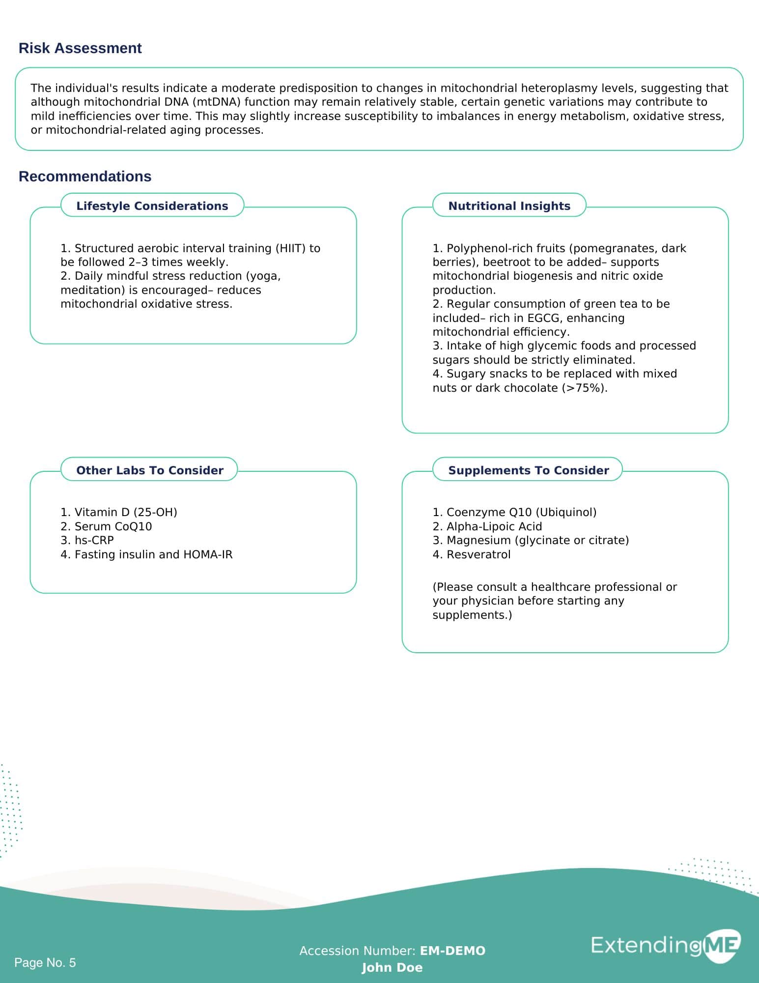 Longevity Basics Report